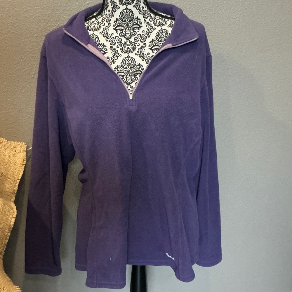 Eddie Bauer Women's Violet Fleece Pullover Size XL
